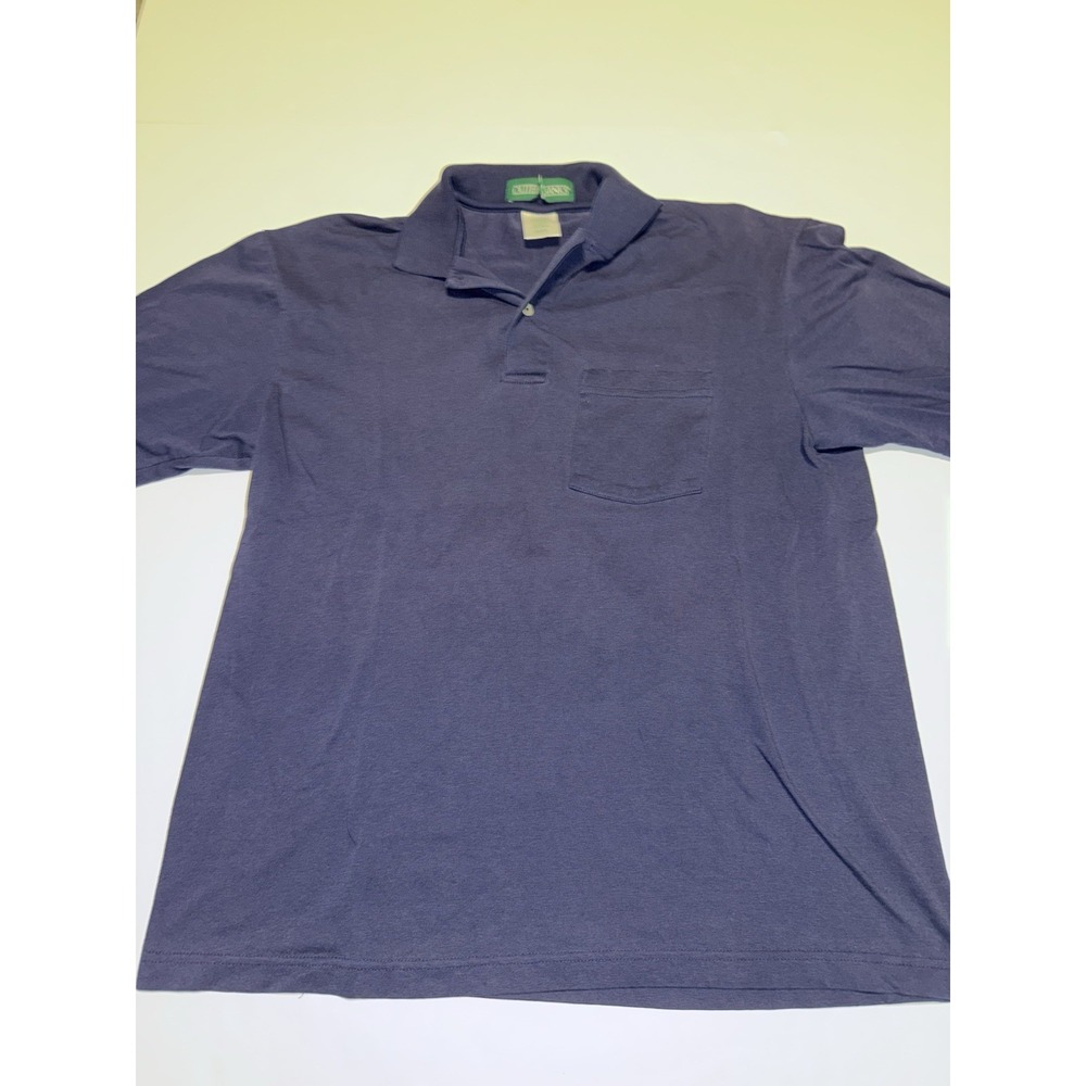 Outer Banks Men Medium Polo Shirt Blue Pullover Pocket Golf Casual Preppy Top US